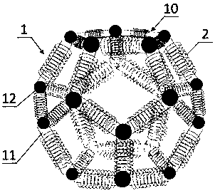 Radio energy transmission multi-directional transmitting three-dimensional coil and radio energy transmission system