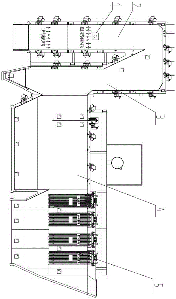 Air seal system capable of reducing dust deposition and adhering of water wall of waste heat boiler of silver copper smelting furnace