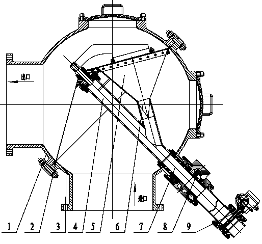 Backwashing device of shellfish catcher