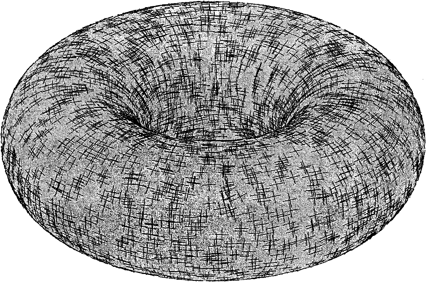 Estimation method of scattered point cloud data geometric senses