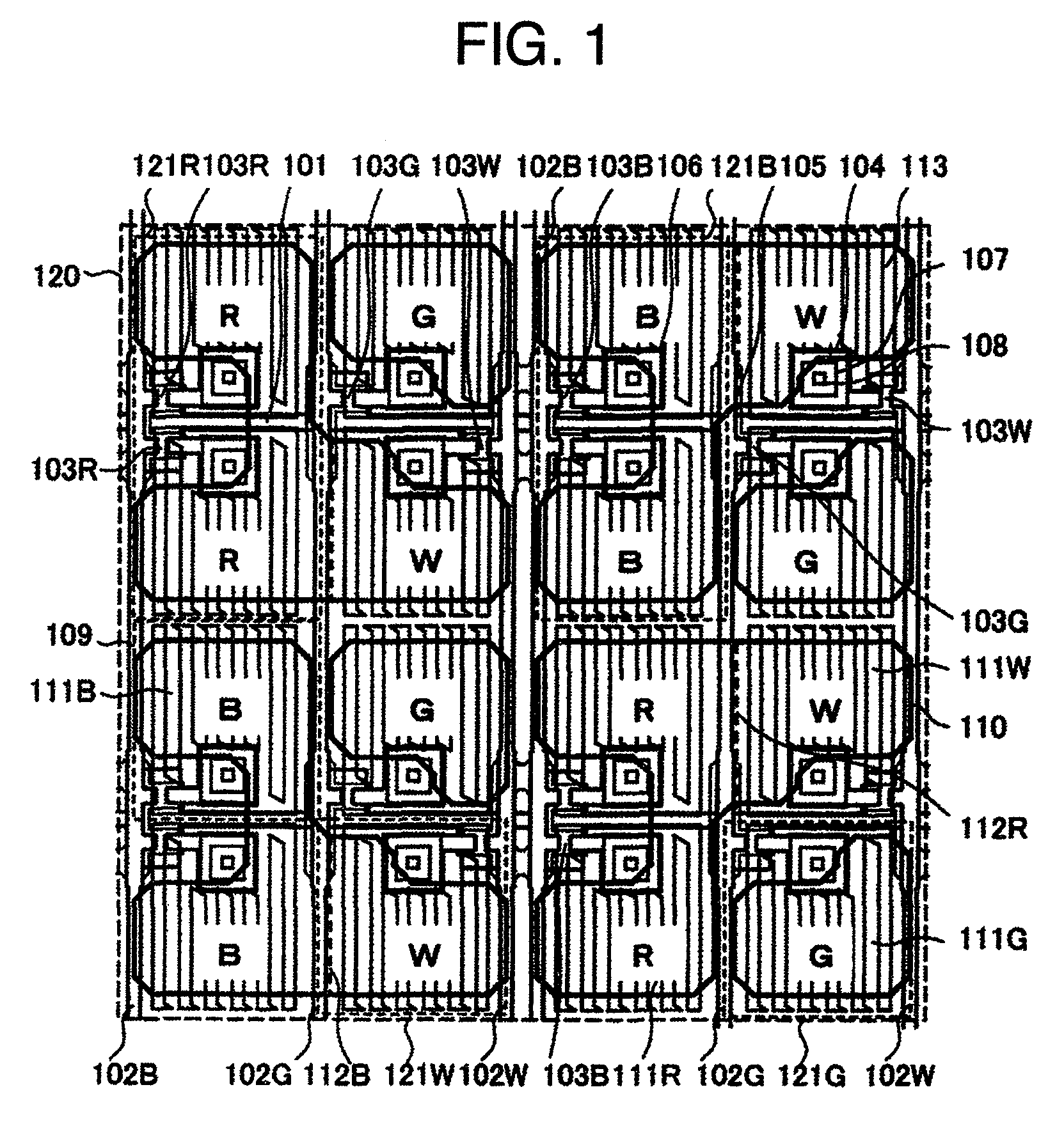 Color display, liquid crystal display, and semi-transmissive liquid crystal display