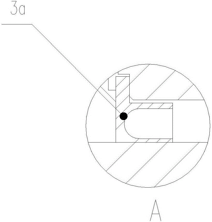 Compressed air rotation device of frame winch