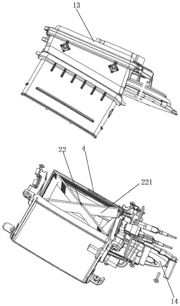 Drying air duct assembly and clothes processing equipment comprising same