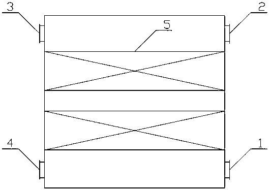 Novel catalytic denitration apparatus and technology aiming at coke oven flue gas