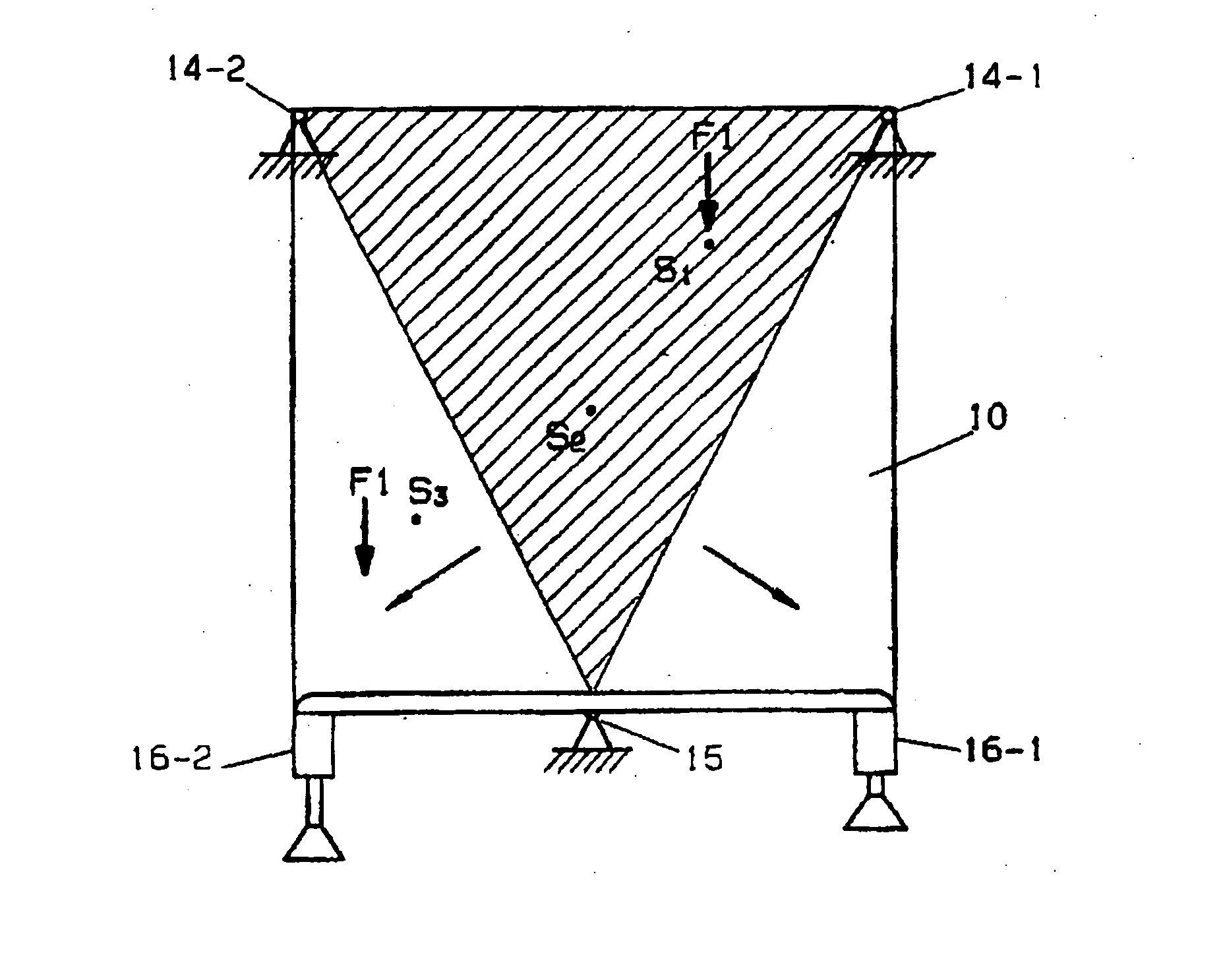 Levelling system for domestic appliances