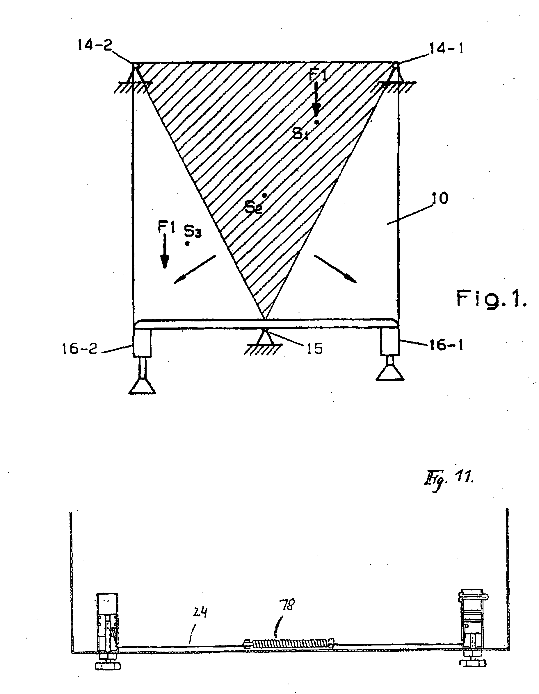 Levelling system for domestic appliances