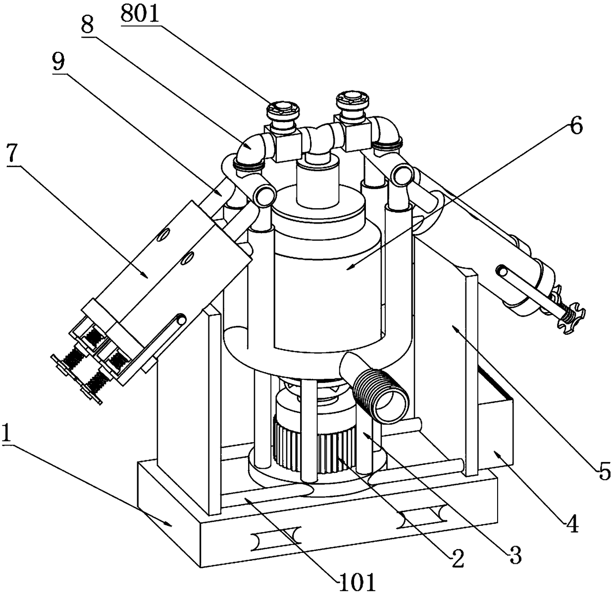 Ore impurity precipitation machine