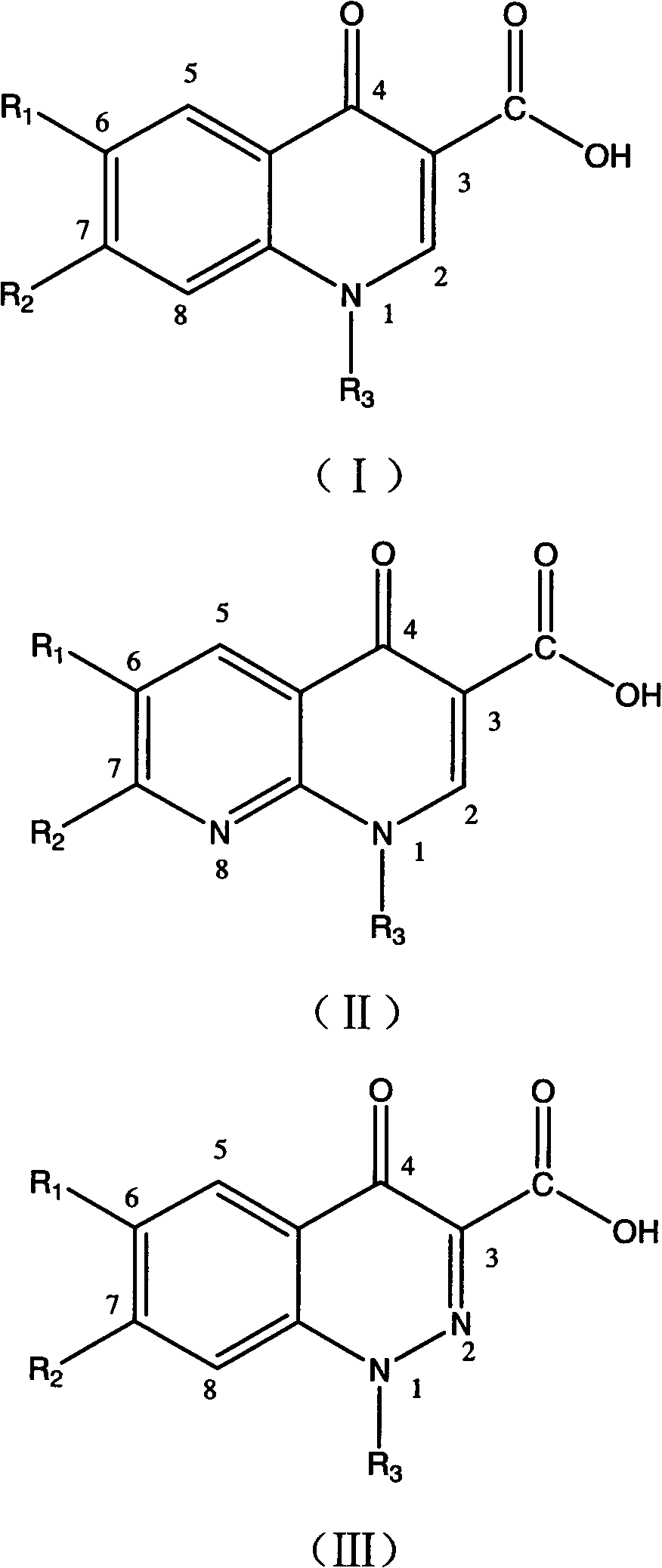 Detection method of quinolone drugs, detection reagent kit and application