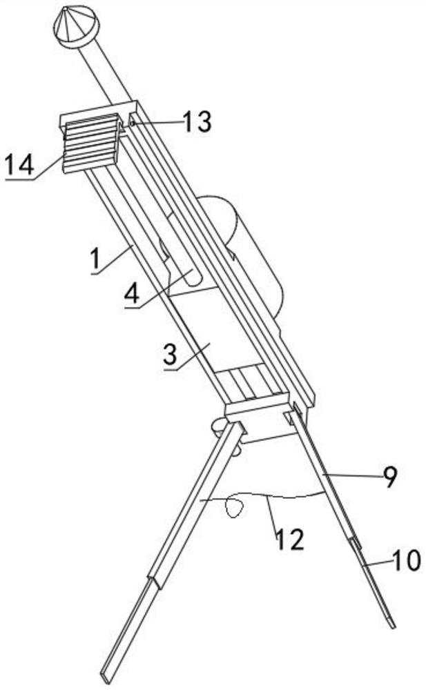 Punching tool facilitating installation of tunnel equipment