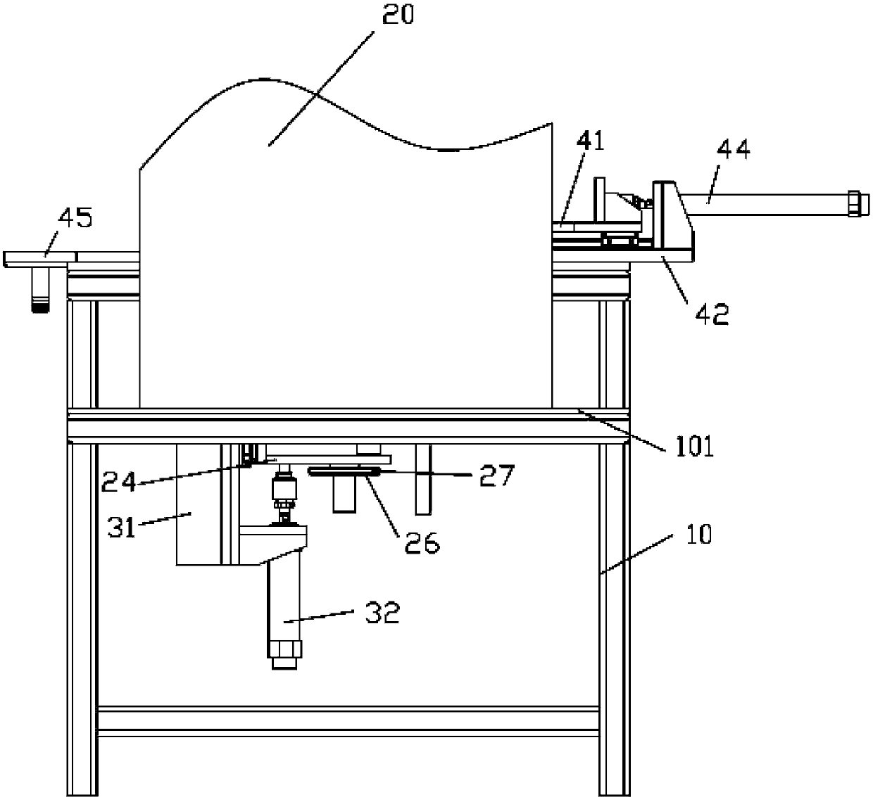 High-frequency annealing device of semi-automatic bearing