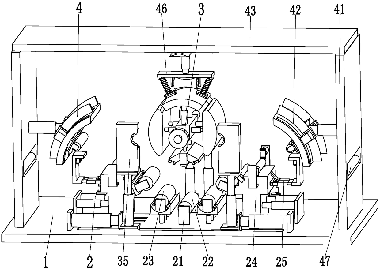 Oil tank automatic machining production line system and production machining process thereof