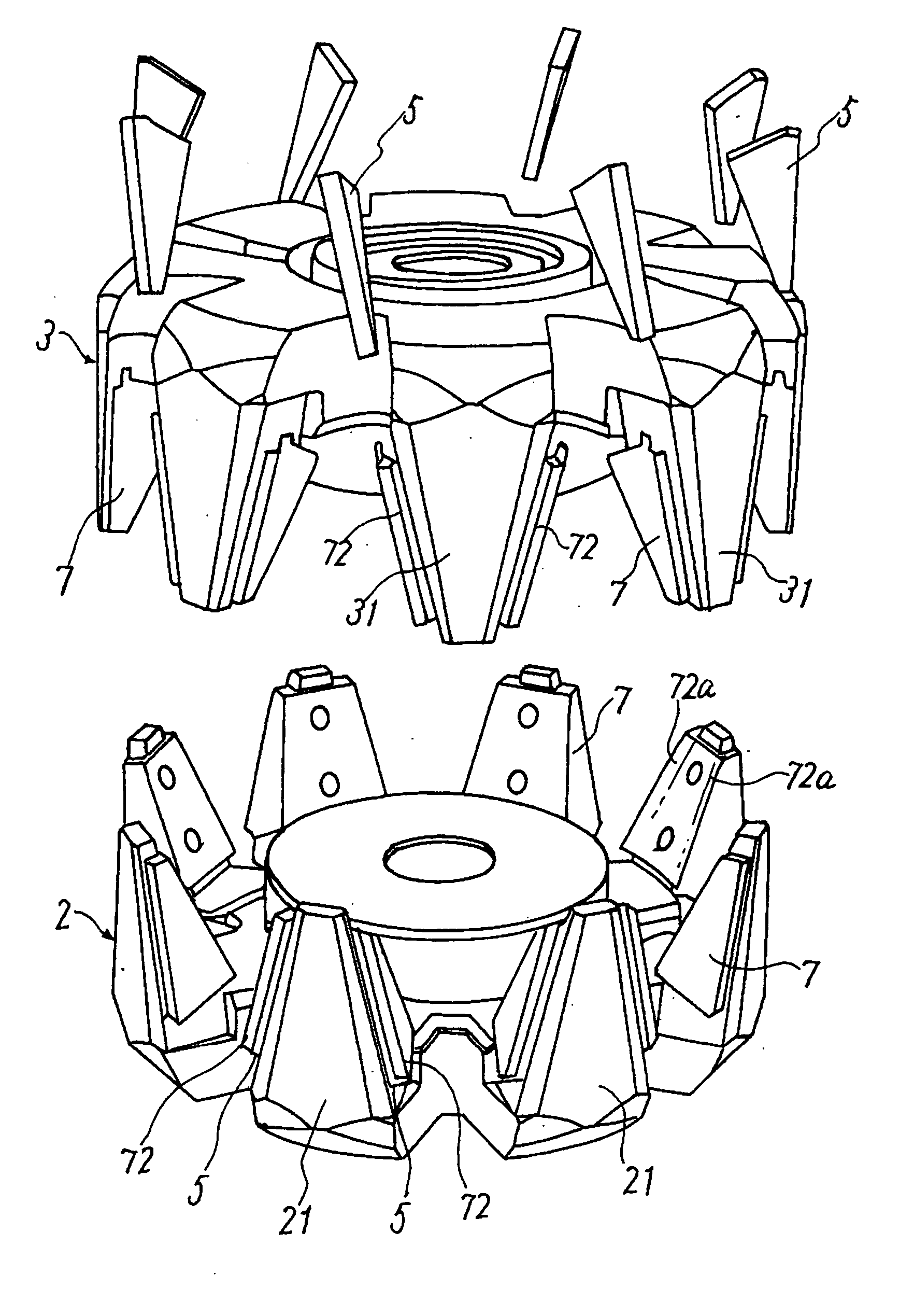 Electric rotating machine and manufacturing process thereof