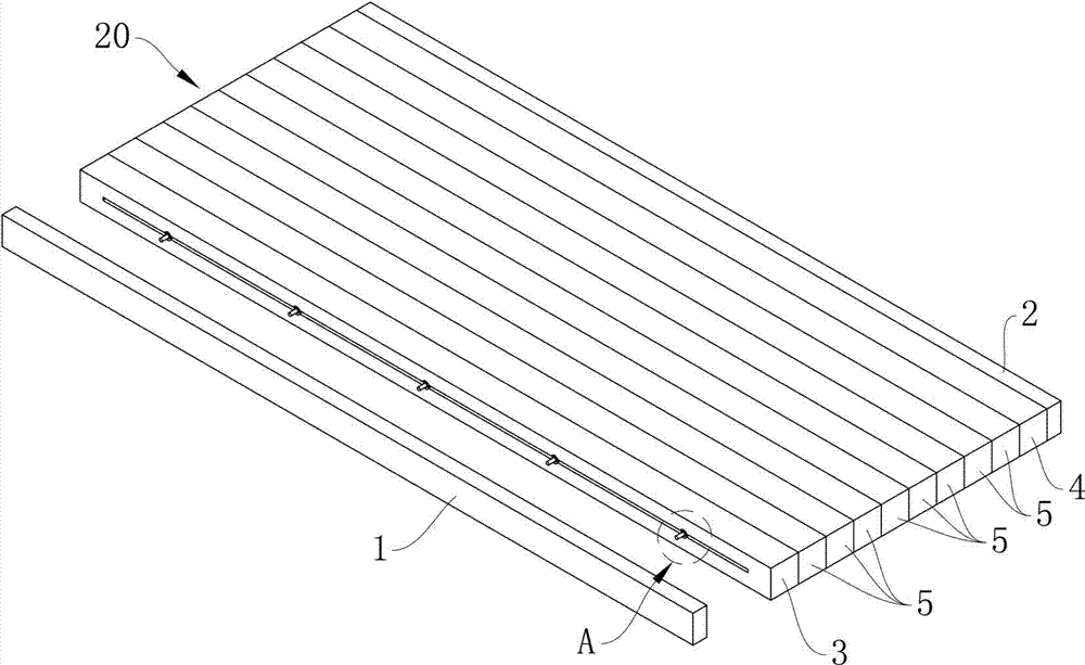 Log spliced board structure