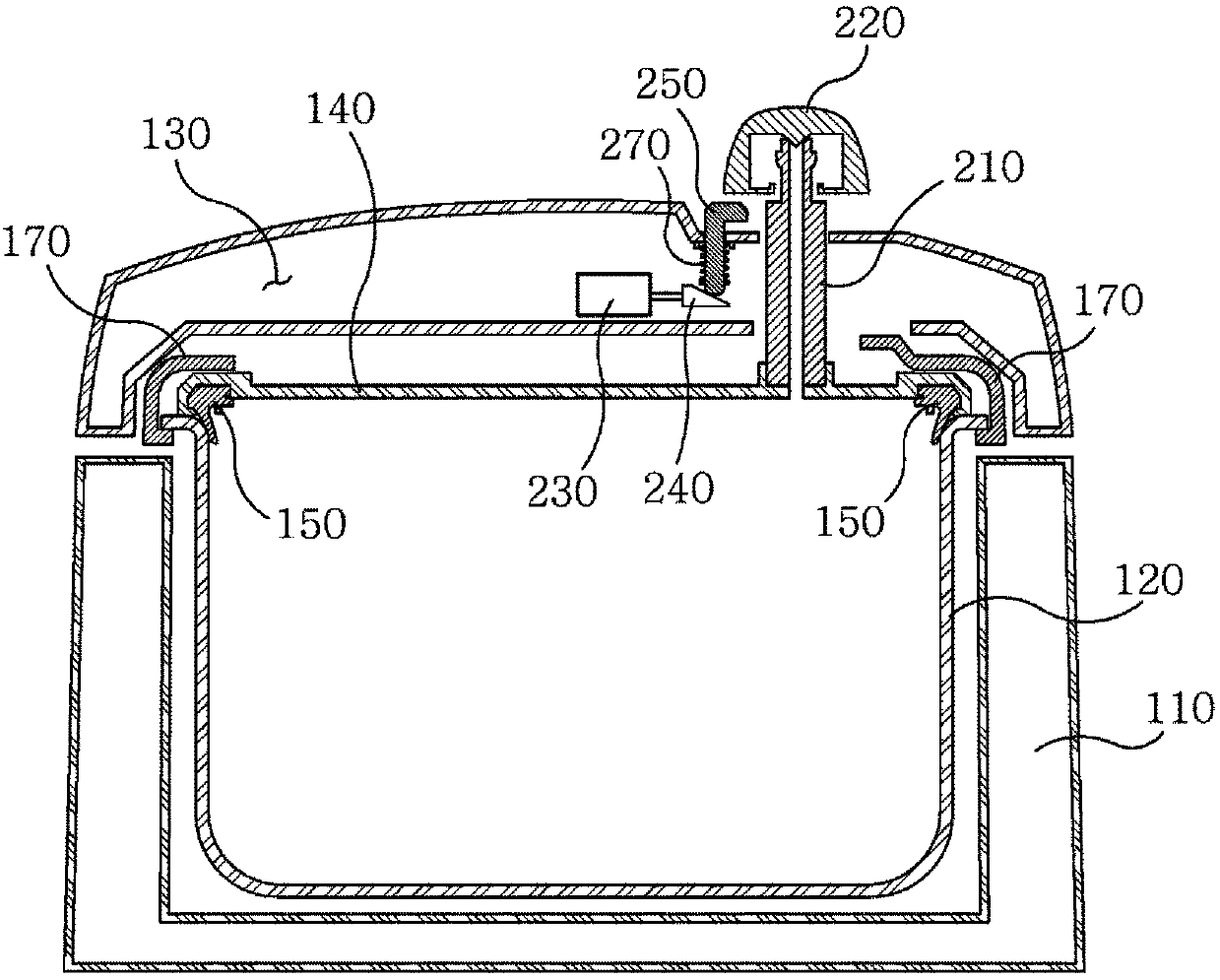 Electric pressure cooker steam extraction device