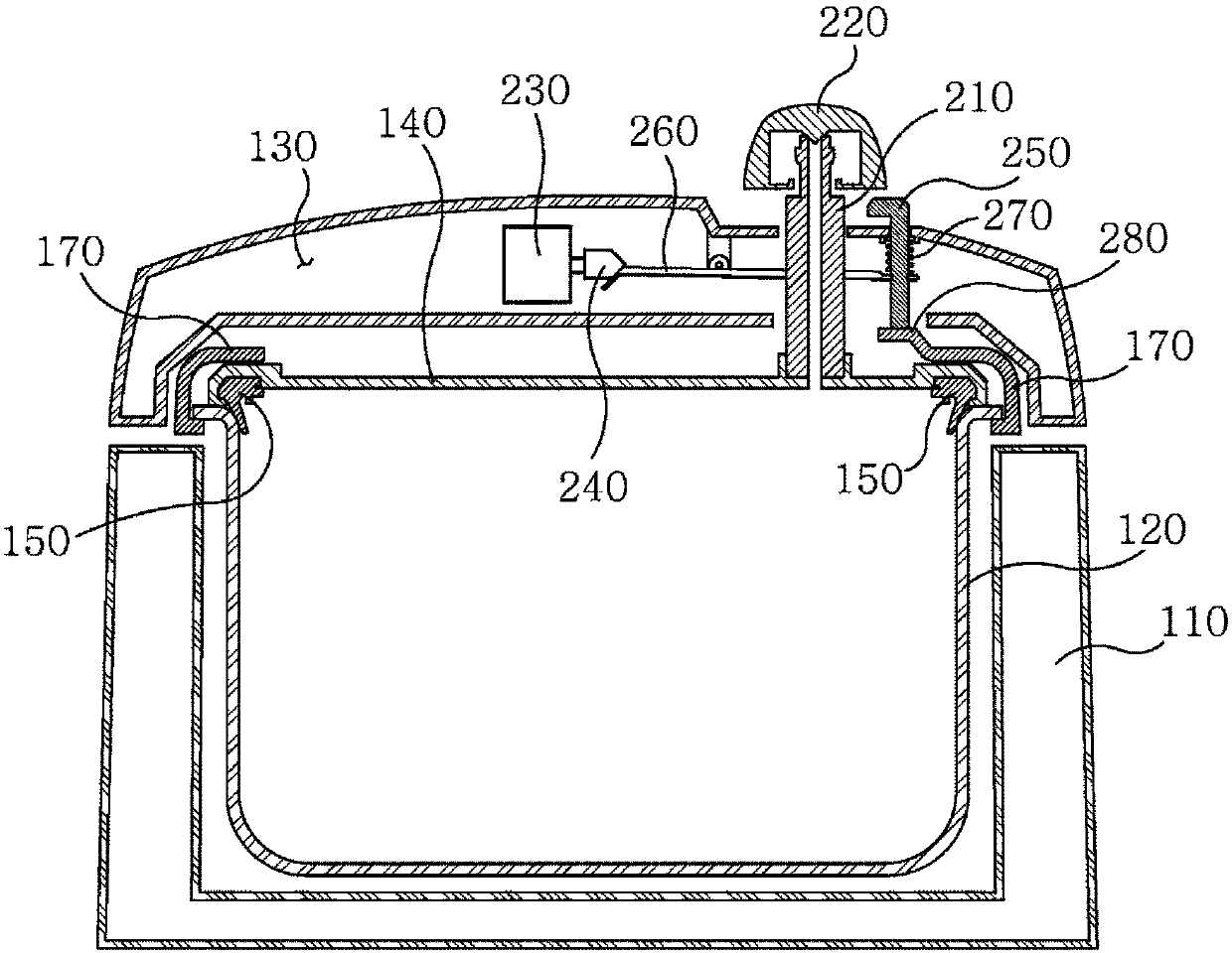 Electric pressure cooker steam extraction device