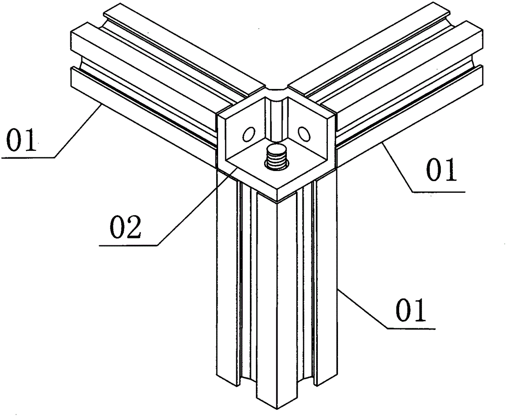 Aluminum alloy frame and its splicing method