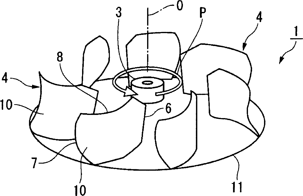 Eccentric fan and air conditioner therewith