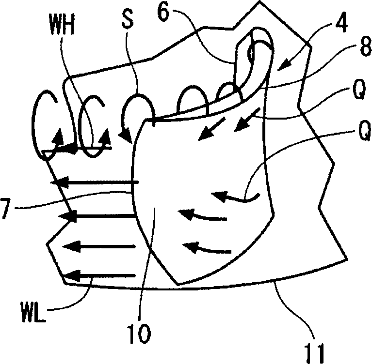 Eccentric fan and air conditioner therewith