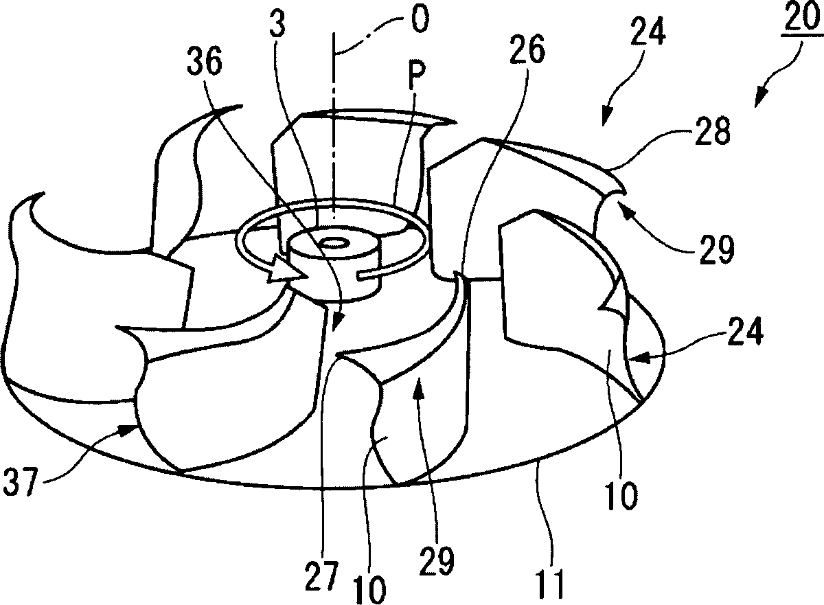 Eccentric fan and air conditioner therewith