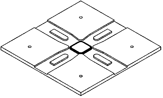 Cross-shaped sample for biaxial mechanical test as well as preparation method and application of cross-shaped sample