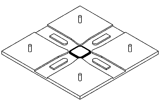 Cross-shaped sample for biaxial mechanical test as well as preparation method and application of cross-shaped sample