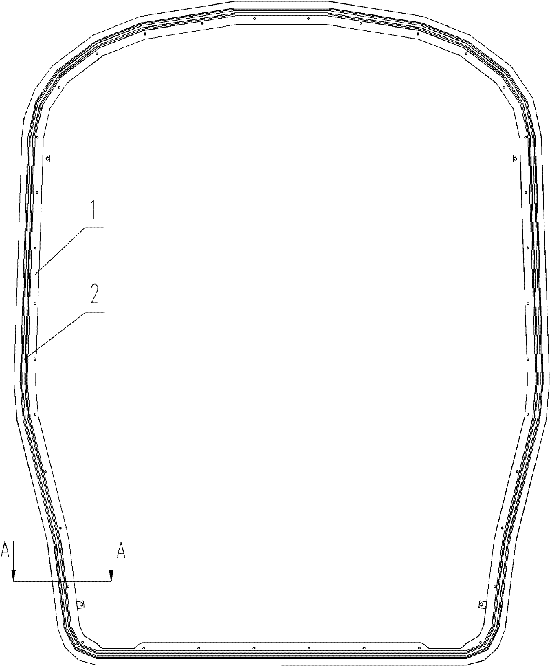 Totally-closed folding shed type external windshield