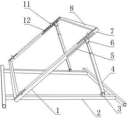 Photovoltaic panel frame structure with high versatility