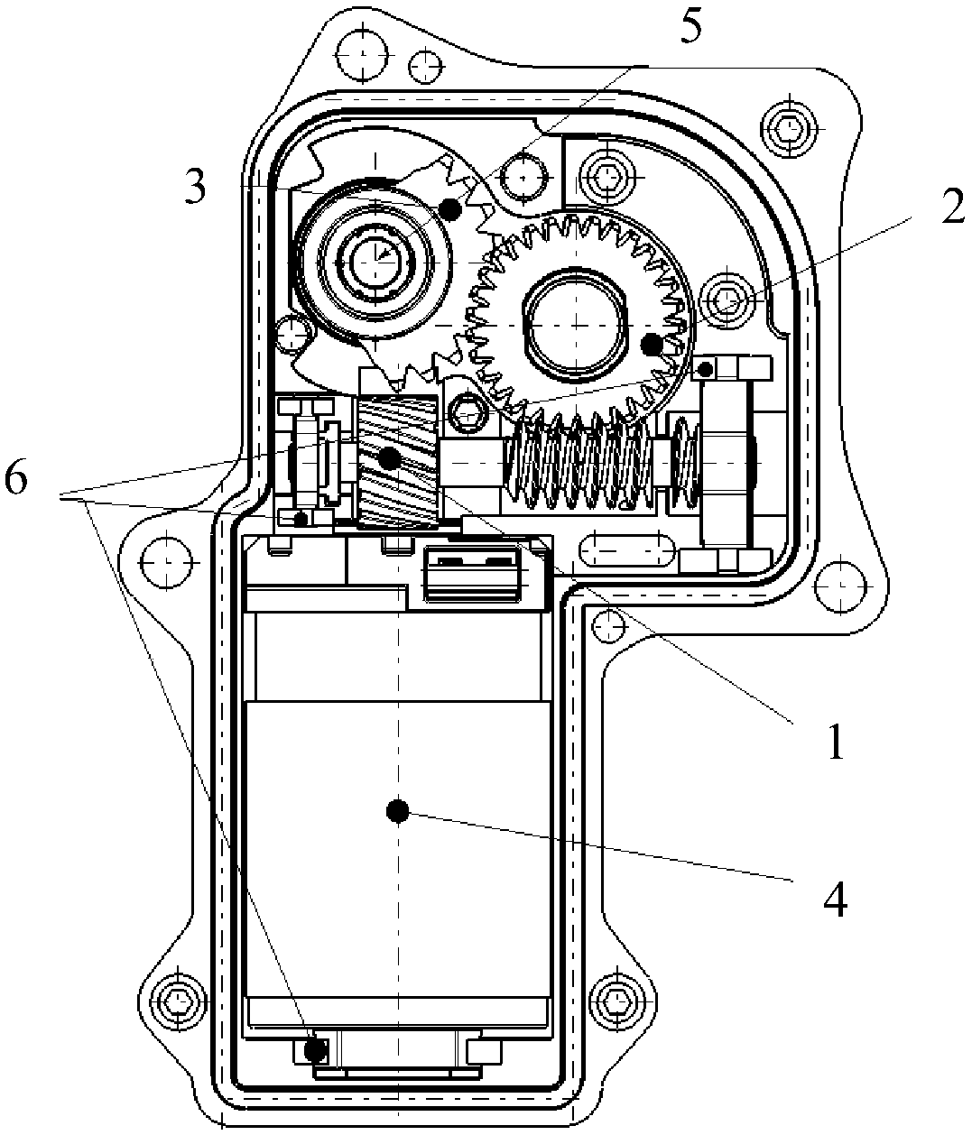 Gear-shifting actuator for new energy automobile