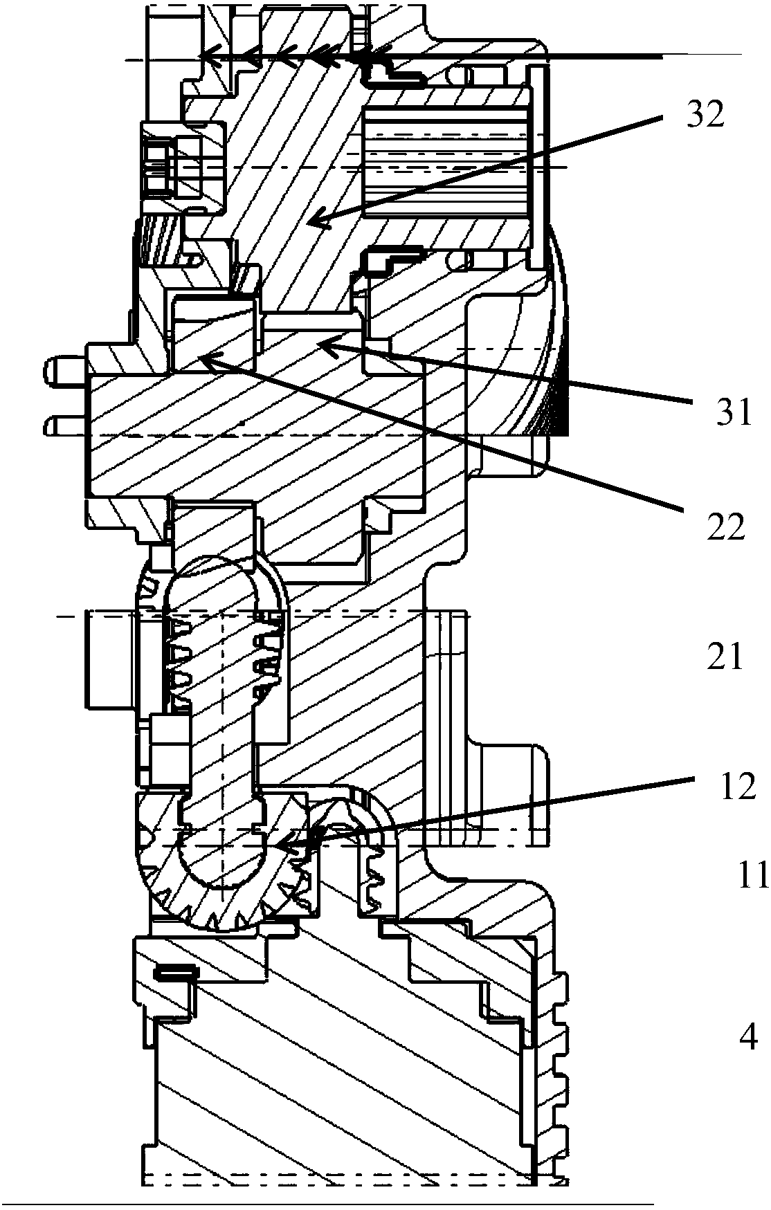 Gear-shifting actuator for new energy automobile