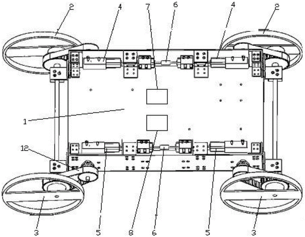 Portable mining intrinsically safe detection robot body based on parallel kinematic mechanism control