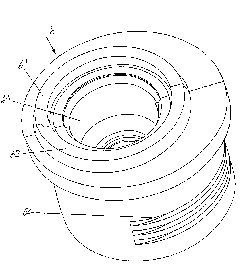 Clamp structure used for eccentricity molding machining of glass mold