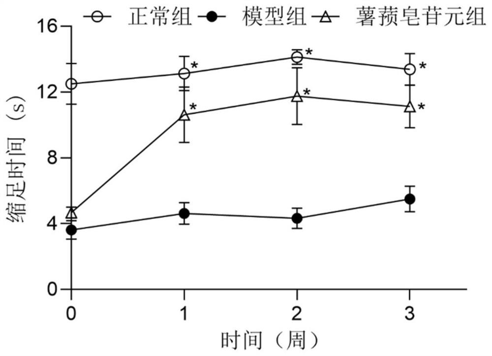 Application of diosgenin in preparation of medicine for relieving neuralgia caused by oxaliplatin