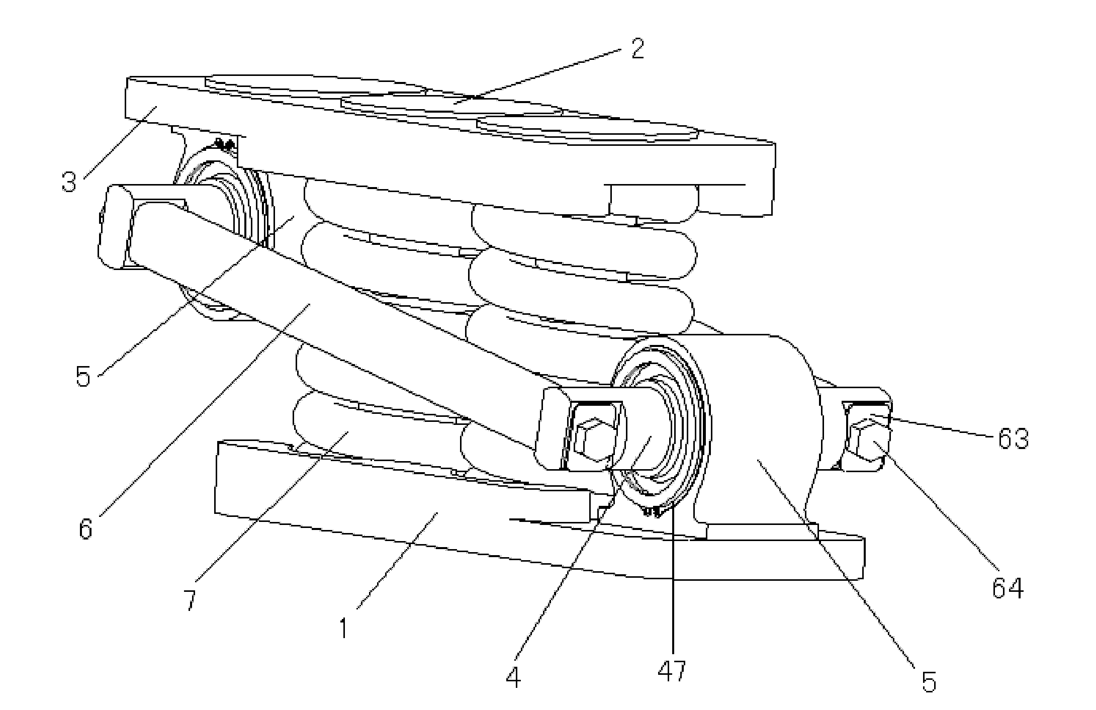 Elastic side bearing