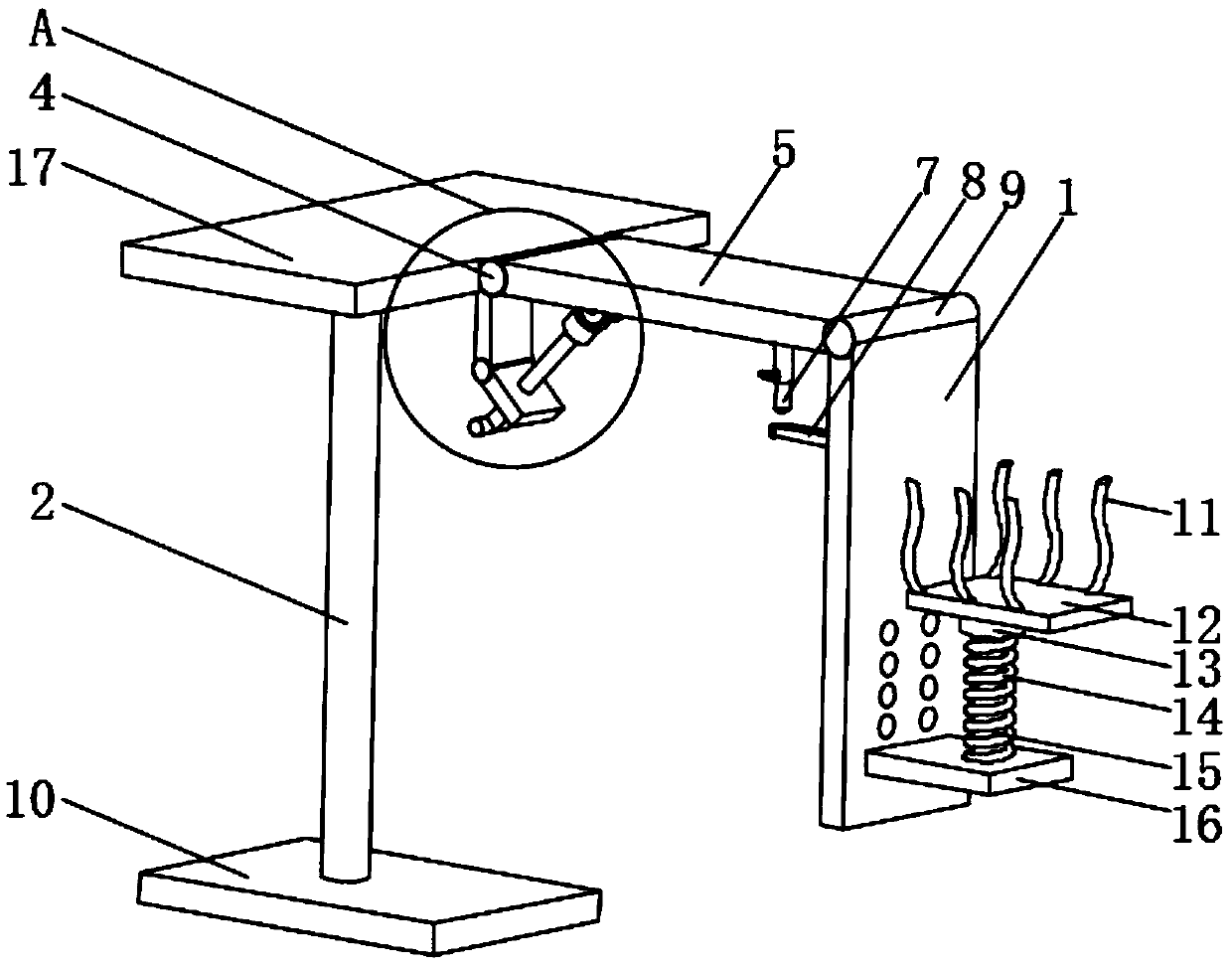 A foot-operated lower limb position rehabilitation aid