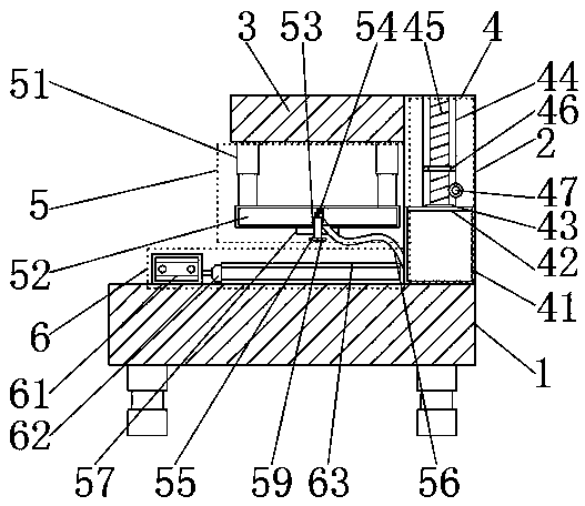 Gluing device for mask processing