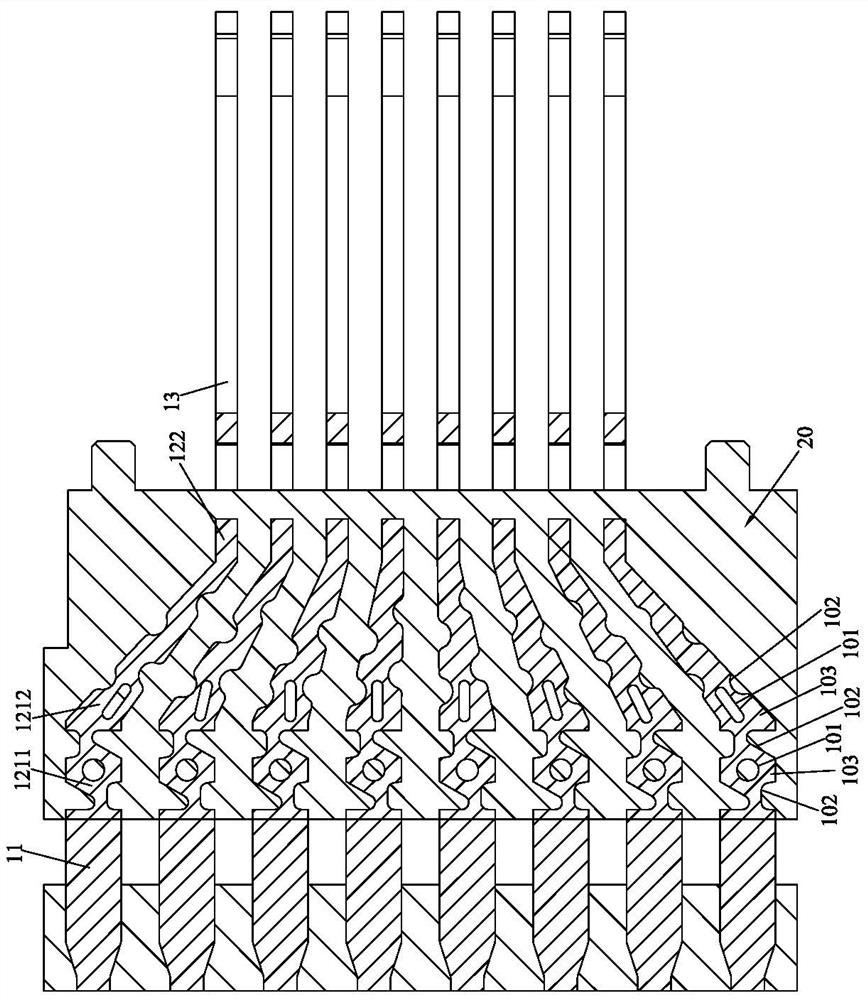 Connector with improved air tightness