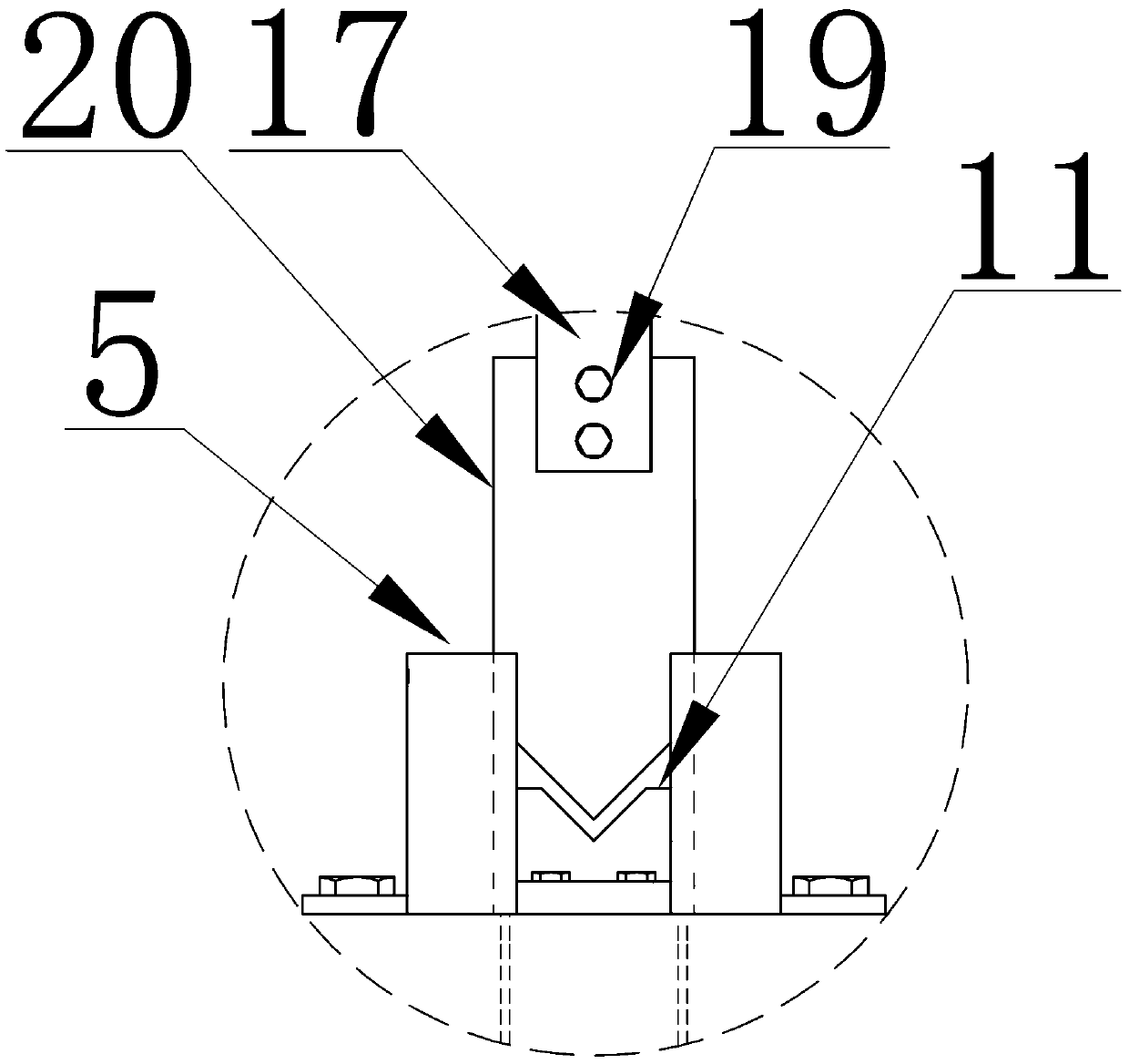 Hydraulic controllable metal material shearing device