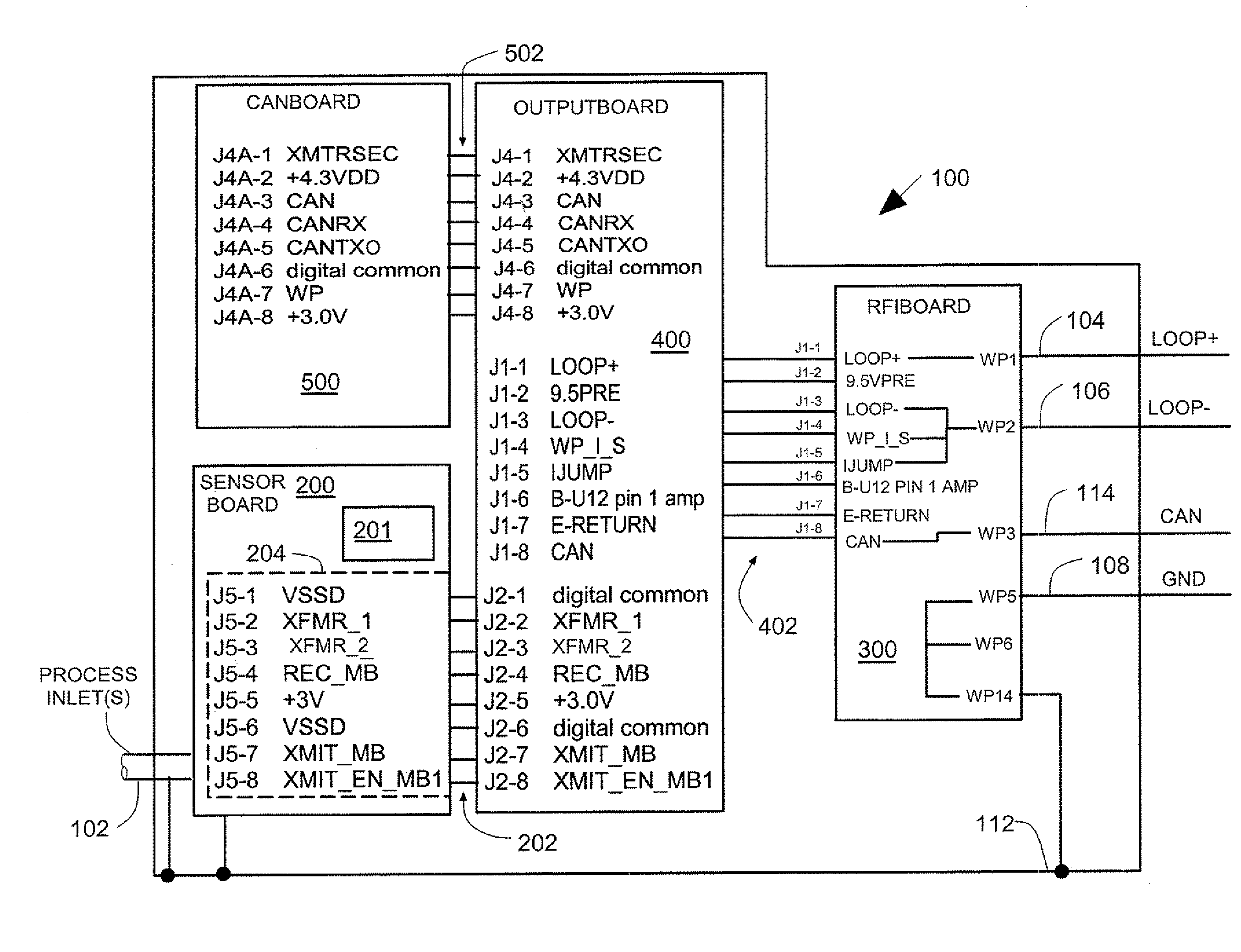 Two wire transmitter with isolated can output