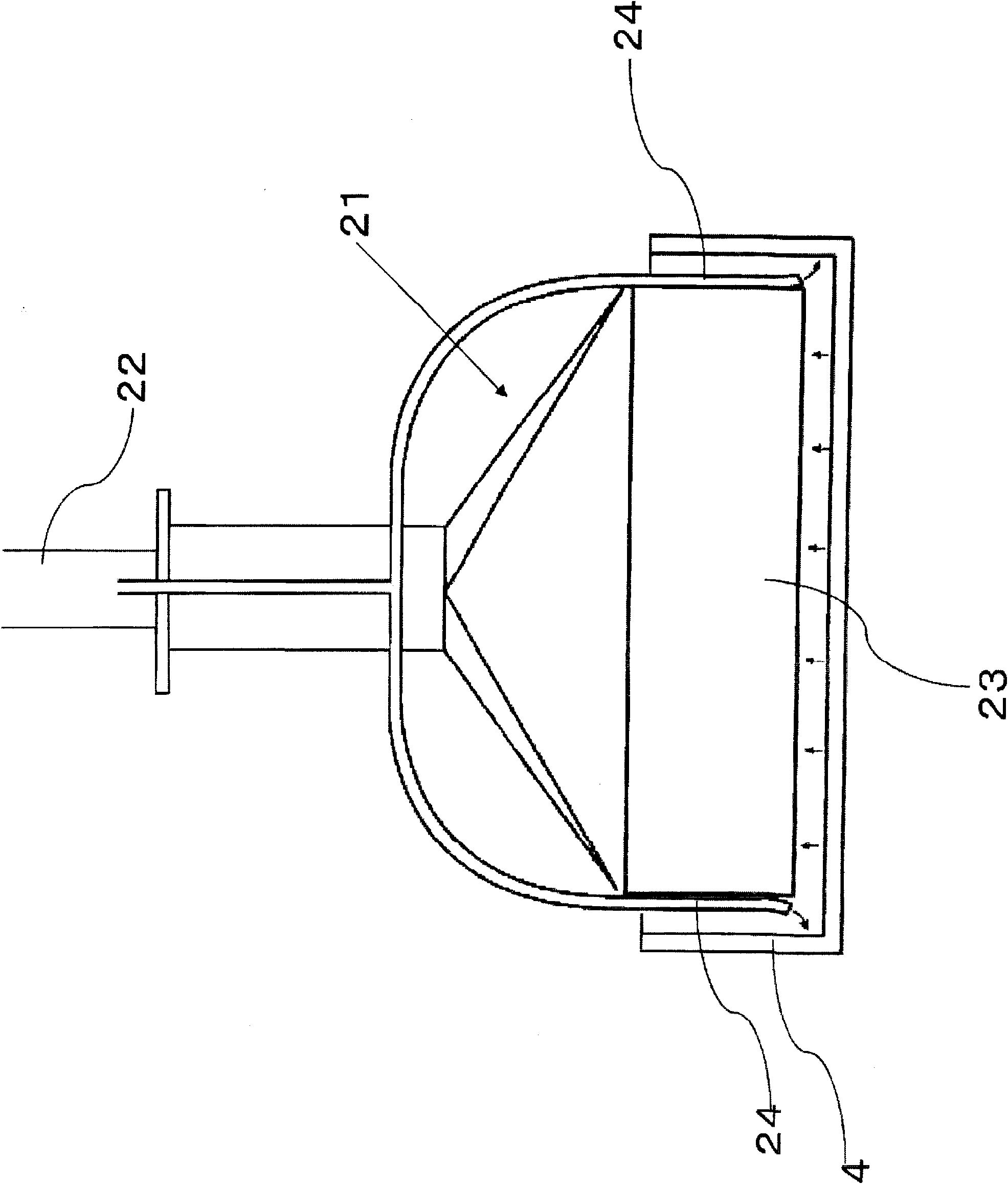 Operation method of powder sintering device