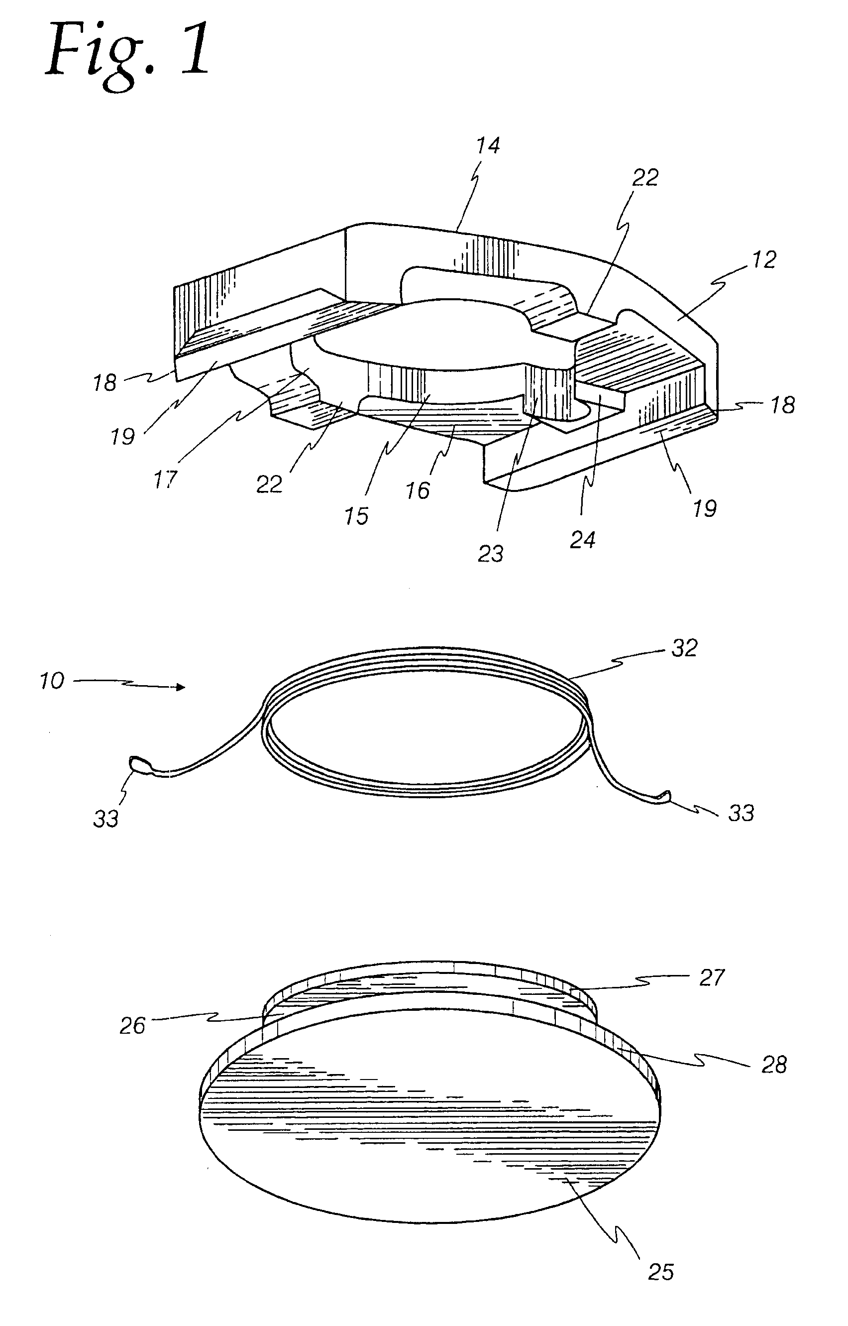 Low profile inductive component