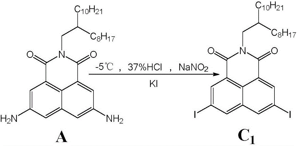 Synthesis method of 3,6-halogen atom-substituted 1,8-naphthalimide