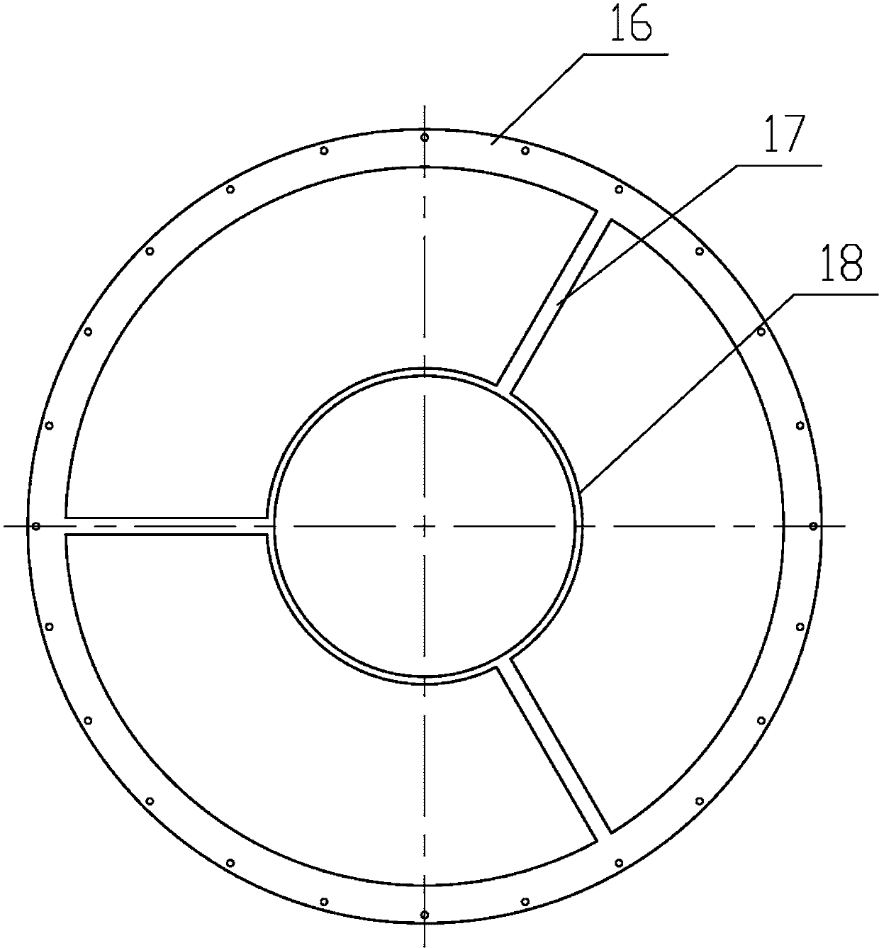 Feeding device for continuously-circulating drying equipment