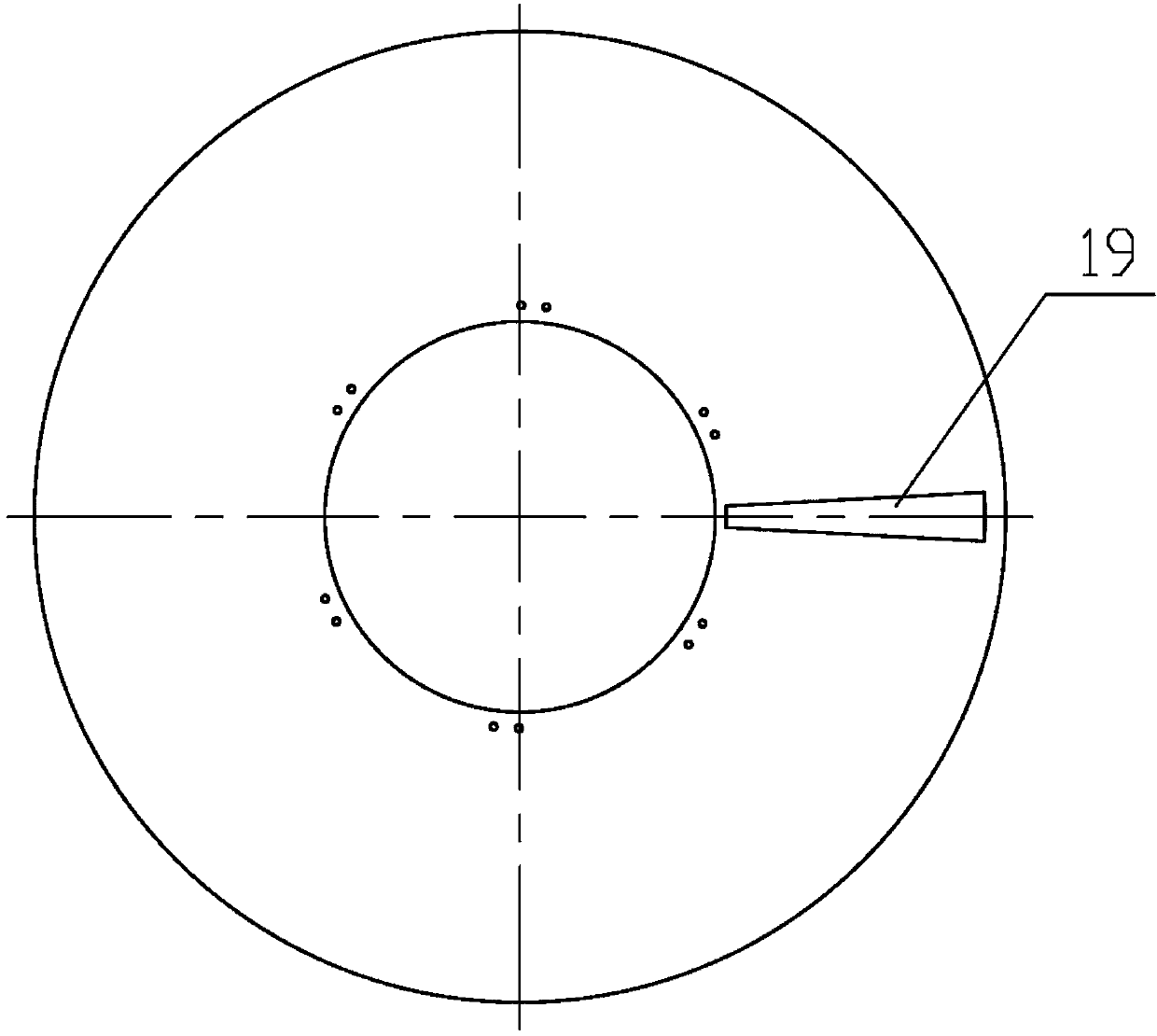 Feeding device for continuously-circulating drying equipment