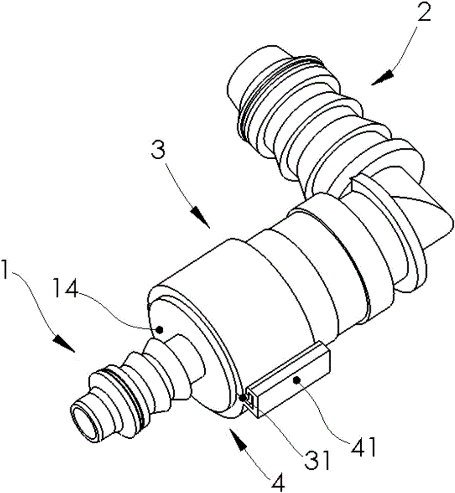 Split vehicle fuel pipe quick joint