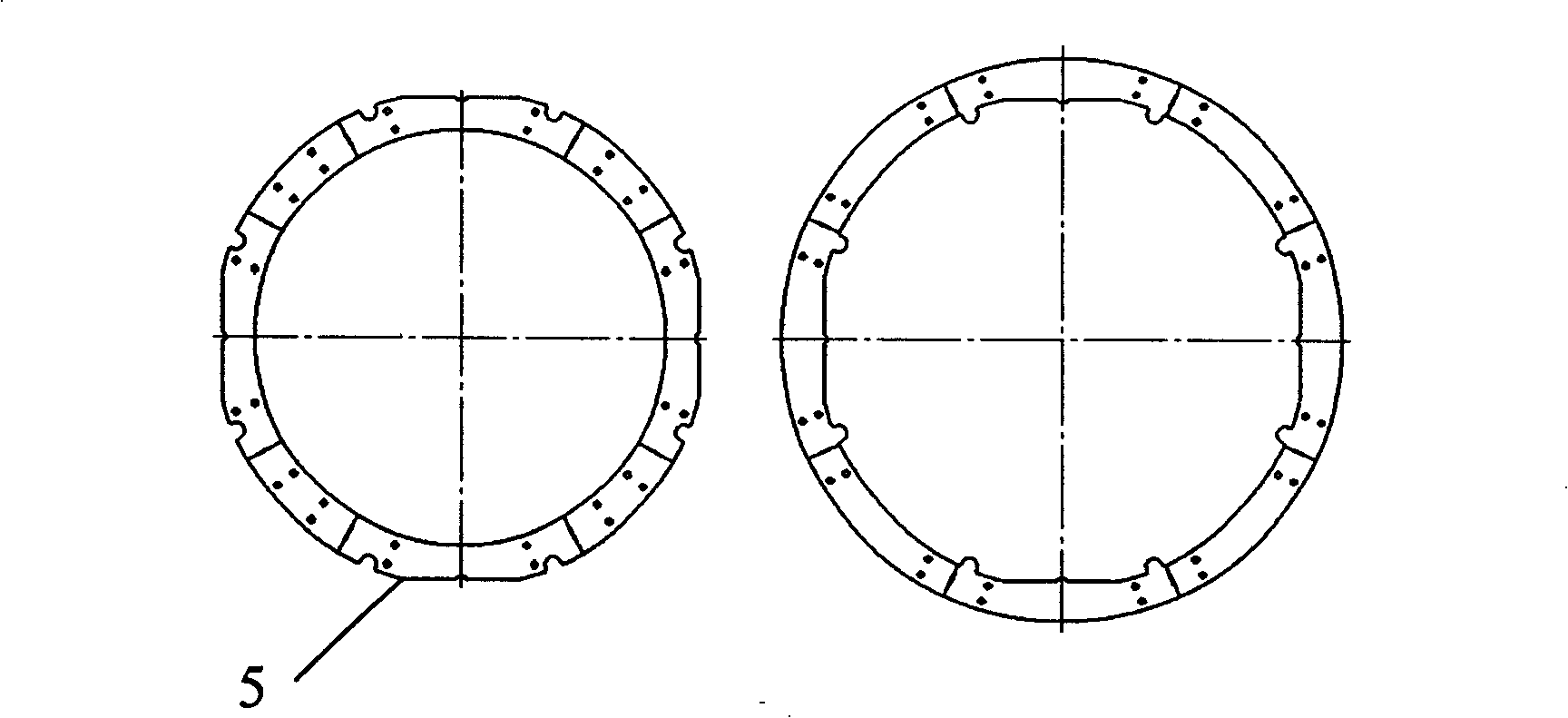 Silicon steel sheet punching die blade blocks and processing technique