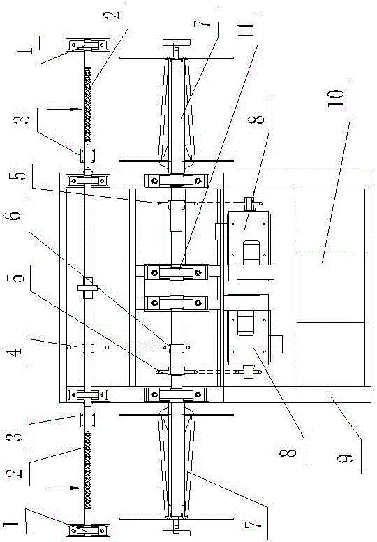 On-line winding device for waste edge for aluminum processing equipment