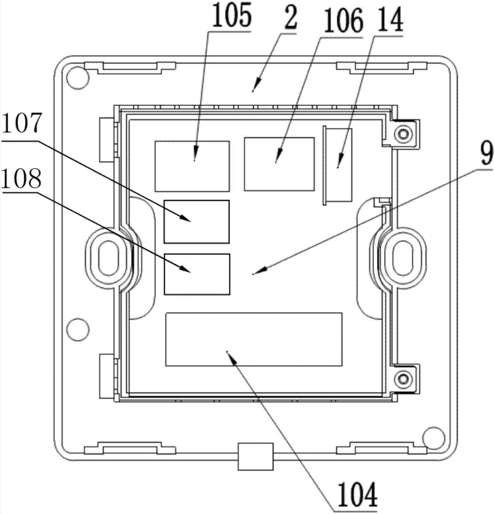 Wide load temperature-increase-free switch-typed room temperature controller