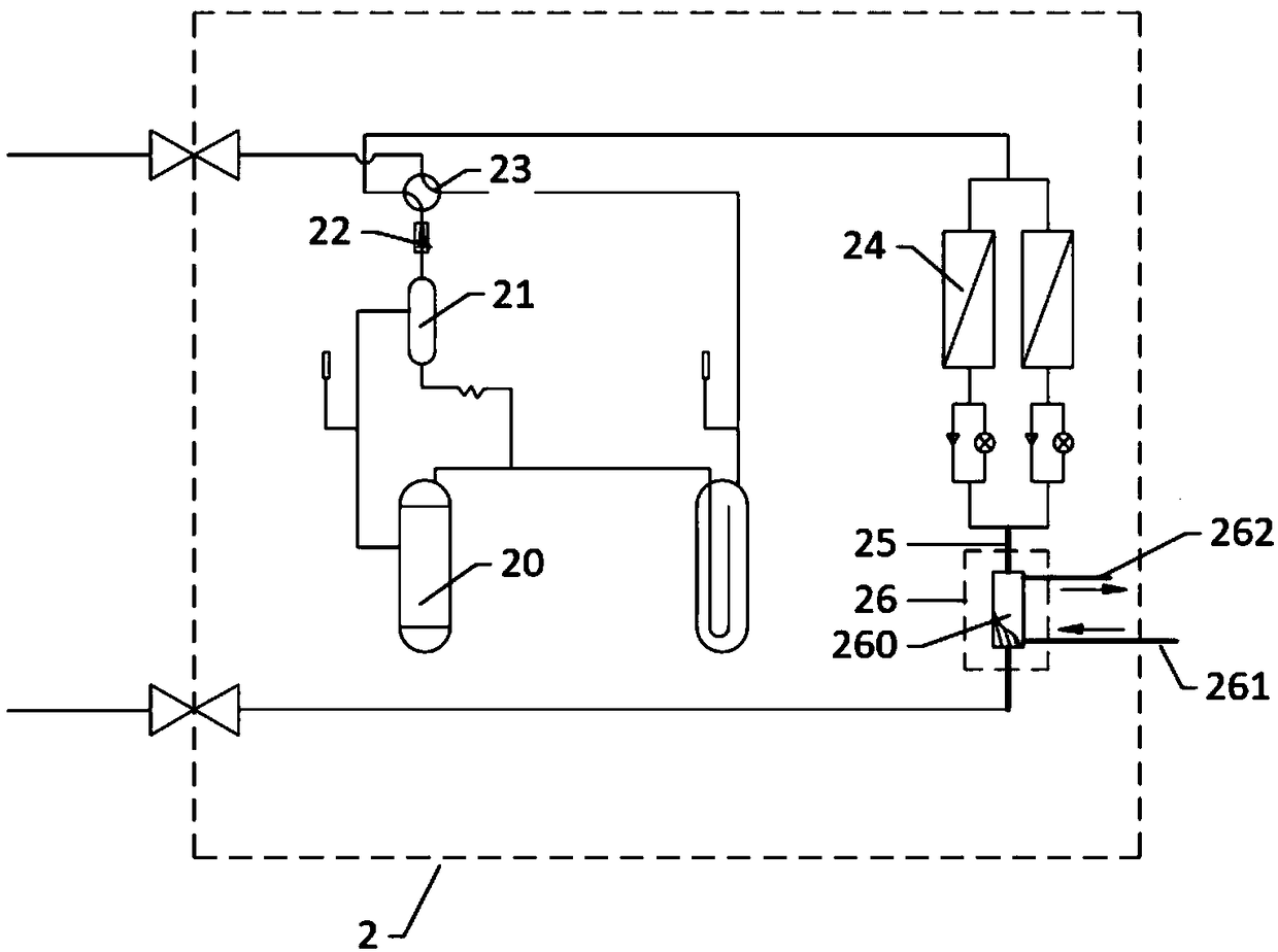 Supercooling device for air conditioner and air conditioner