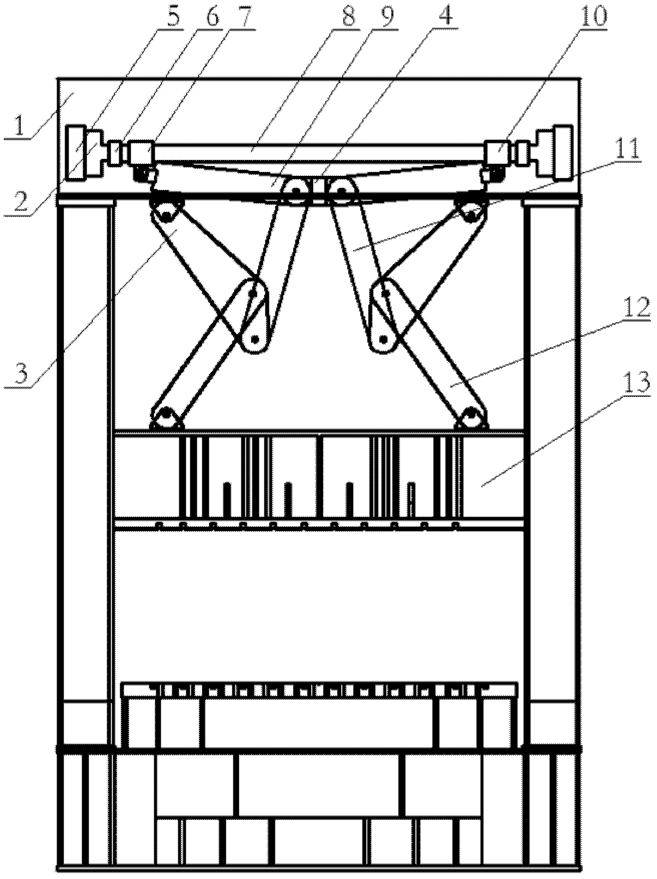 Transmission system suitable for large-tonnage alternating current servo press