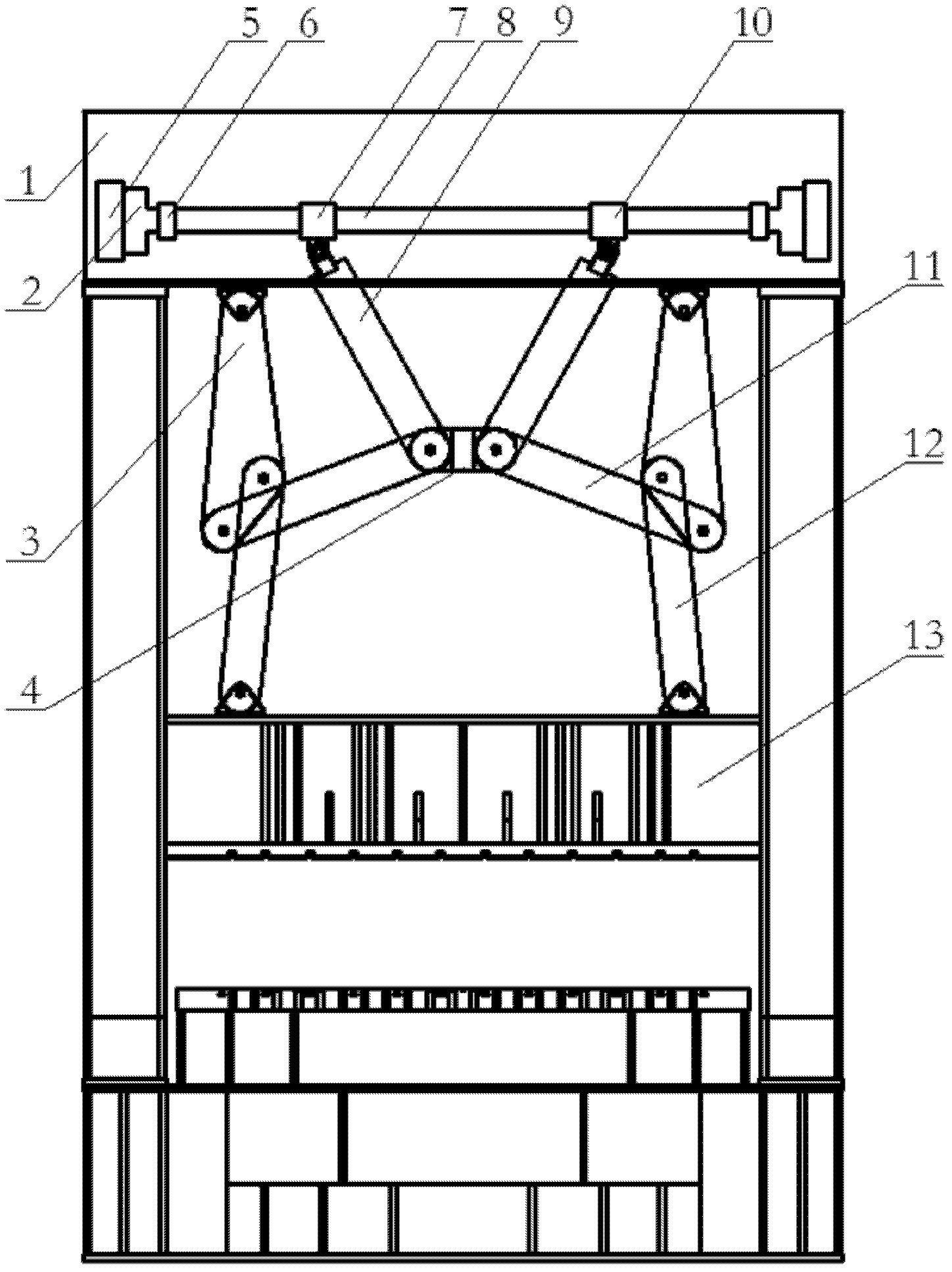 Transmission system suitable for large-tonnage alternating current servo press